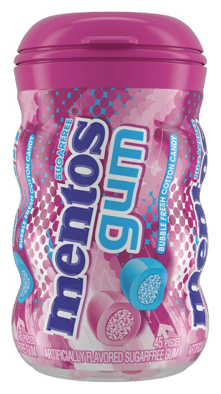 mentos bubble fresh cotton candy gum