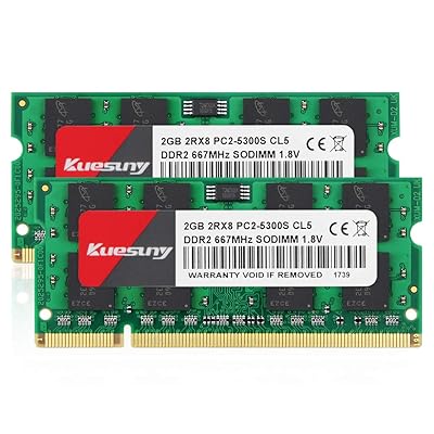 V7 2GB DDR2 PC2-5300 667Mhz SO DIMM Notebook Módulo de memoria - V753002GB