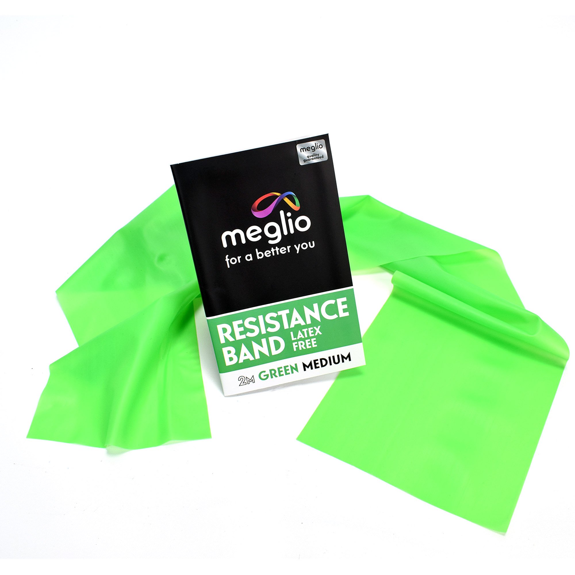 Meglio Resistance Bands for Men & Women - Latex Free Exercise Bands for Building Strength, Pilates Band for Fitness, Flexibility, Physiotherapy, Stretching & Yoga Bands | With Exercise Guide