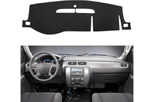 BERKSYDE Dash Cover Honeycomb Dashboard Cover Mat Compatible with 2007-2013 Chevy Silverado 1500 LTZ Avalanche, 2007-2014 Tahoe Suburban, Yukon Sierra