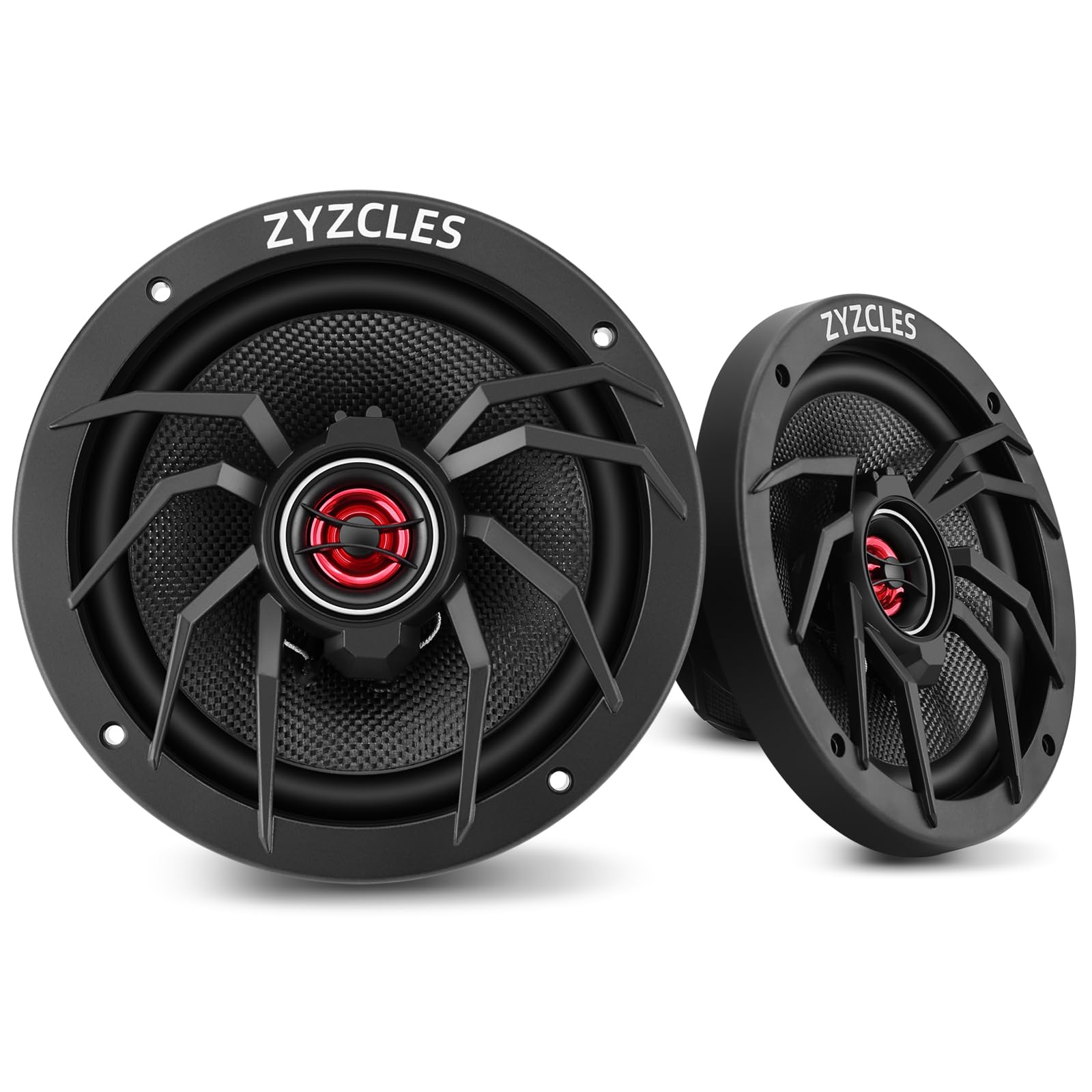 Photo 1 of ZYZCLES 2026 Upgraded Premium 6.5" Hi-Fi Coaxial Car Speakers, 1000W Max Power, 250W RMS, 4 Ohm Car Audio Coaxial Speakers- Transform Your Drive into a Concert Hall Experience (Pair)