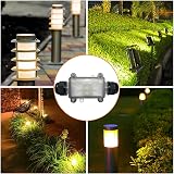 4vwin IP68 Waterproof Junction Box 2 Way Outdoor Cable Connector Max 10mm Cable view 6