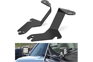 Nilight Ditch Light Brackets Hood Hinges Mount Bracket Kit for Auxiliary Offroad LED Pod Work Lighting on 1999-2006 Chevrolet Silverado Tahoe Suburban GMC Sierra Yukon