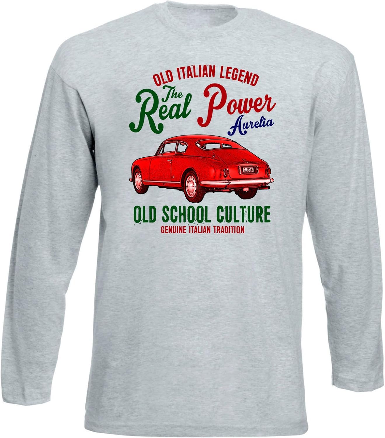 TEESANDENGINES Men's ALFA Romeo Aurelia B20 Grey Long ...