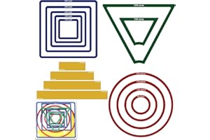 Windspeed 15 Pcs Spell AOE Damage Template for DND Area of Effect Markers AOE Spell Measuring Tools, Suitable for RPG Gaming 