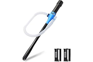 AETLEEMO Power Battery Transfer Pump, 2.2 GPM Electric Battery Powered Pump, Siphon Liquid Portable Pump， Water & Fuel Transfer Pump for Gasoline Diesel