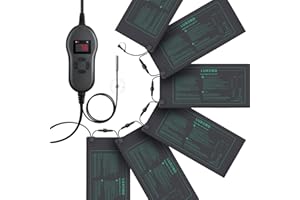 LUXBIRD 6 Pack 30W Seedling Heating Mats 10" x 20.75" with Thermostat Controller, Idea for Seed Starting, Germination, Greenhouse (LB-HT06)