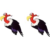 Beistle Unisex Plush Black Vulture Bird Hats, 2 Pieces – Animal Party Supplies, Halloween Costume Dress Up Accessories, Novelty Themed Headwear, Crazy Photo Booth Props