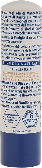 Helan Linea Bimbi Bio Vanilla Lip Balm Cocoa Butter Moisturiser for Children view 2
