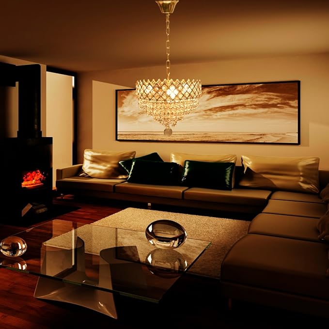 Arus Pendent Crystal Ceiling Lamp