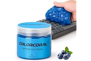 COLORCORAL Car Cleaning Gel(Blueberry Scent) for Keyboard, Keyboard Cleaner Cleaning Putty Auto Detailing Gel Detail Tools fo