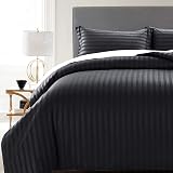 MOONLIGHT20015 Double Duvet Set Reversible Stripes Satin 200x200 cm view 5