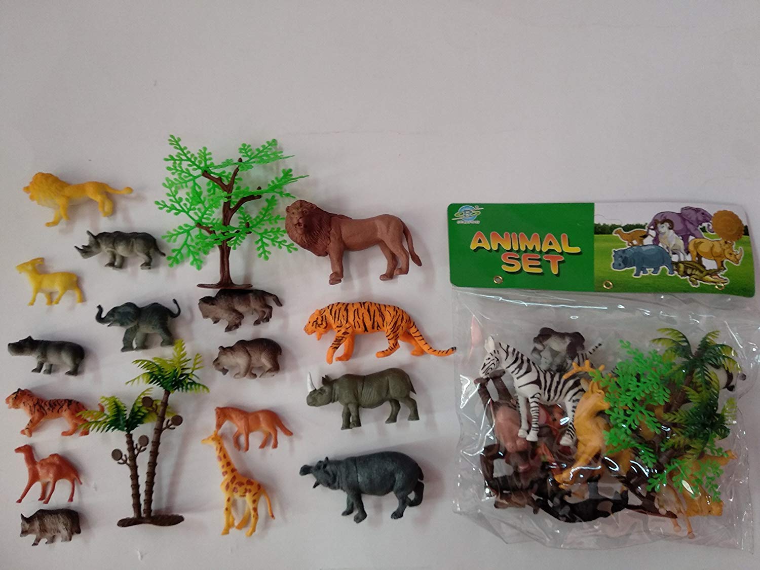 Buy BabyBaba Wild Zoo Animal Plastic Figures Set for Kids (Small