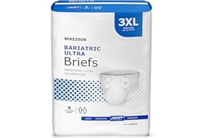 McKesson Ultra Briefs, [32 Count], 3XL, Up to 95 in. Incontinence Adult Diapers with Tabs, Heavy Absorbency, Unisex, Disposable, Elastic Leg Gathers and Contoured Fit for Men and Women
