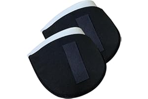 JINGHANGER 2 Pairs Sponge Shoulder Pads with Hook and Loop Tape 2cm Black White Sponge Pad Shoulder Pad Enhancer Shoulder Pads for Women Men Blazer Suit T-Shirt