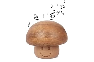 BOOB Castle in The Sky Mechanism Music Box Cute mini Mushroom Vintage Wood Carved Musical Gift for Birthday Valentine's Day Christmas Thanksgiving Day