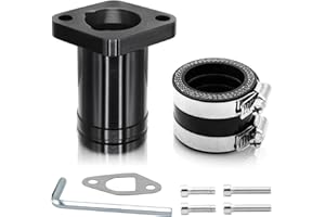 WNOOENG Upgraded Intake Manifold for Predator 212cc 196cc 224cc Engine Performance Parts, for PWK 24mm 28mm Carburetor Coleman ct200u bt200x b200cc b200r kt196 Mini Bike Go Kart (Black)