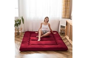 MAXYOYO Japanese Floor Mattress Futon Mattress Thicken Tatami Mat Sleeping Pad Roll Up Mattress Floor Lounger Bed Folding Cou