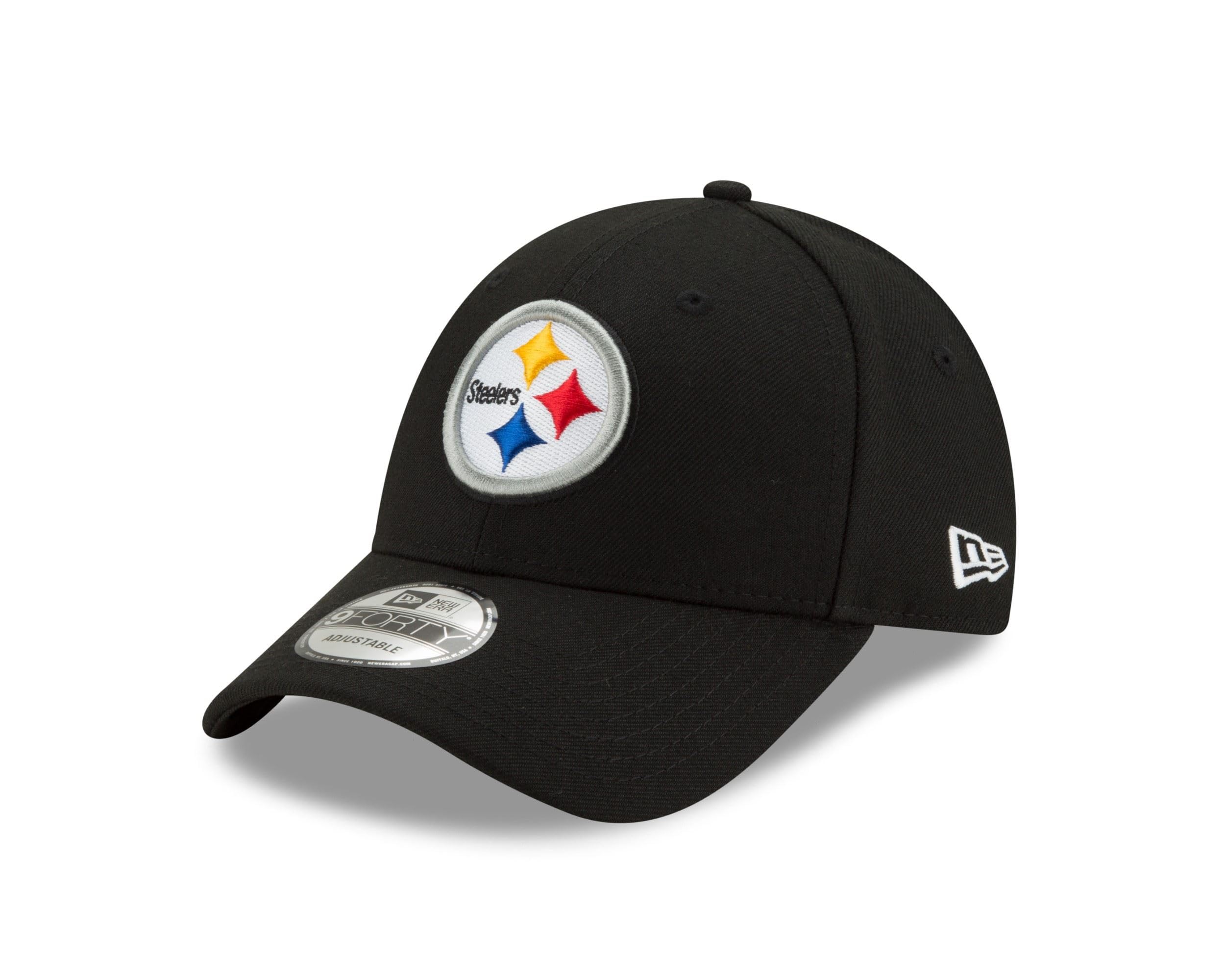 New Era Men's The League 9forty Pittsburgh Steelers Offical Team Colour Unisex Cap, Black, One Size UK