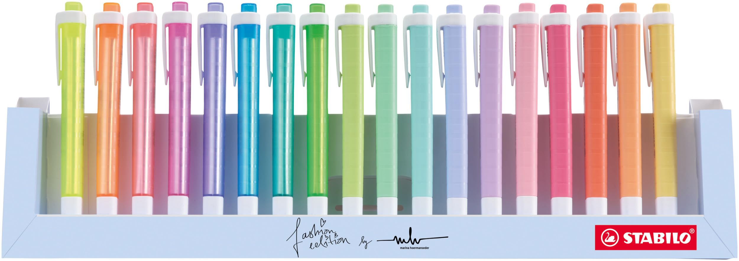 STABILO Highlighter swing cool - Deskset of 18-8 x Neon Colours + 10 x Pastel Colours