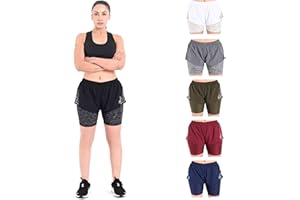 2BOLD MMA Shorts Women’s 2 in 1 Jiu-Jitsu Built in Compression Lining Athletic Gym Kick Boxing Muay Thai BJJ No-Gi Grappling Shorts