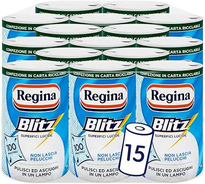 Regina Blitz Casa Paper 15 Rolls Multi-Purpose 3-Layer Towels