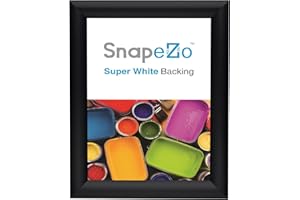 SnapeZo Weather Resistant Black Poster Frame 8.5x11 Inches, Outdoor Profile, Outdoor Poster Display Unit