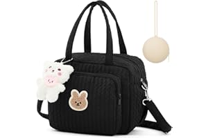 Bulyoou Small Diaper Bag Tote, Multifunction Bag with Silicone Pacifier Holder Case Travel Crossbody Handbag