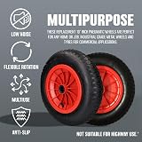 BARGAINS-GALORE 10-14 inch Pneumatic Sack Truck Wheels Red Yellow Black Tyres view 6