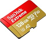 SanDisk Extreme microSDXC 128GB Card with SD Adapter UHS-I U3 V30 A2 190 MB/s view 3