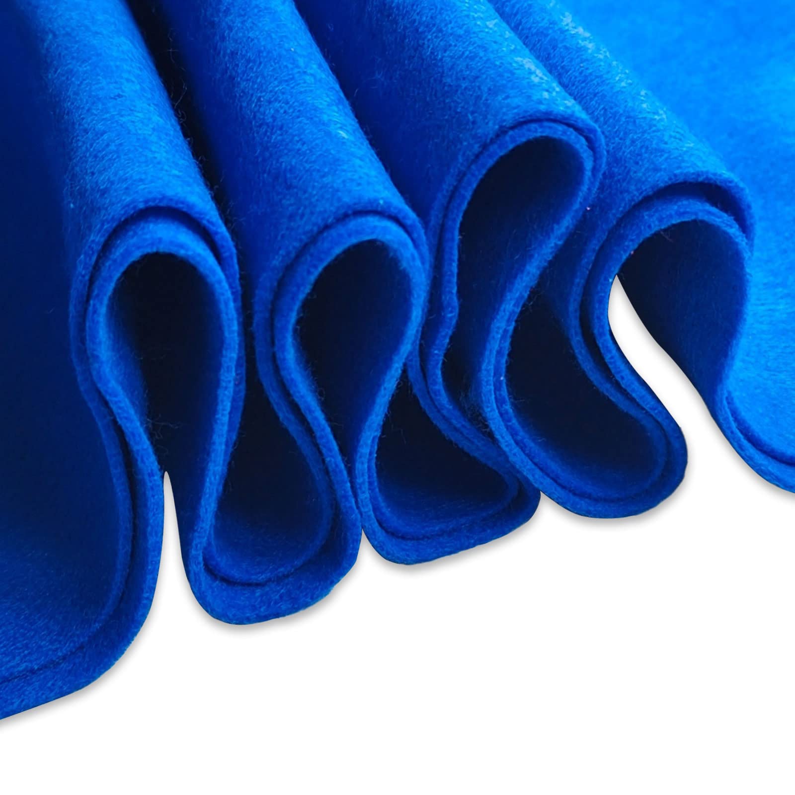 Jtnohx Colour Felt Fabric, 1.4mm Felt Sheets for Crafts, 90x90cm Soft Craft Fabric for Art and Sewing Projects(Blue)