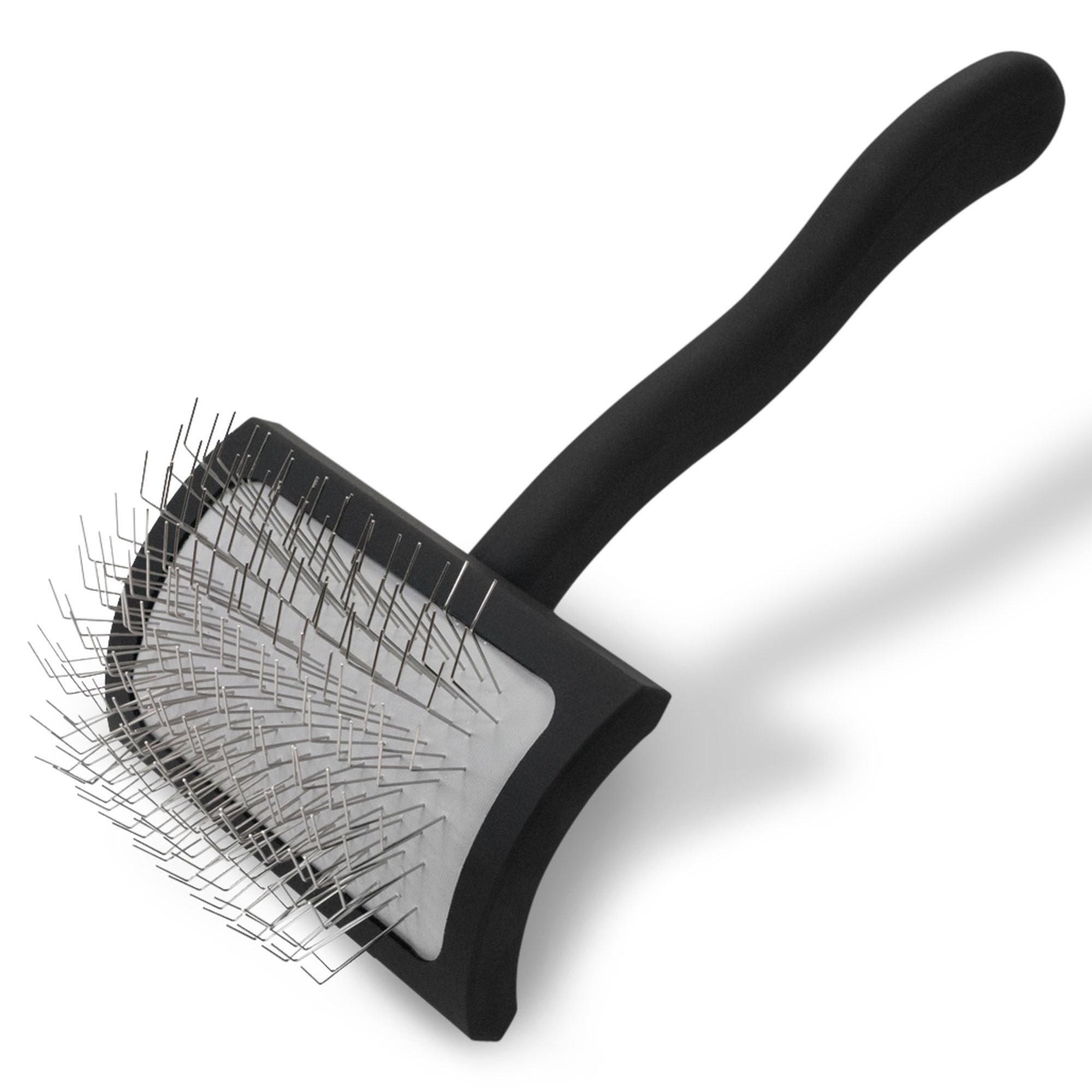 Chris Christensen Big K Dog Slicker Brush for Dogs (Goldendoodles, Labradoodles, Poodles), Groom Like a Professional, Fluff Detangle Style, Saves Time Energy, Black, Medium