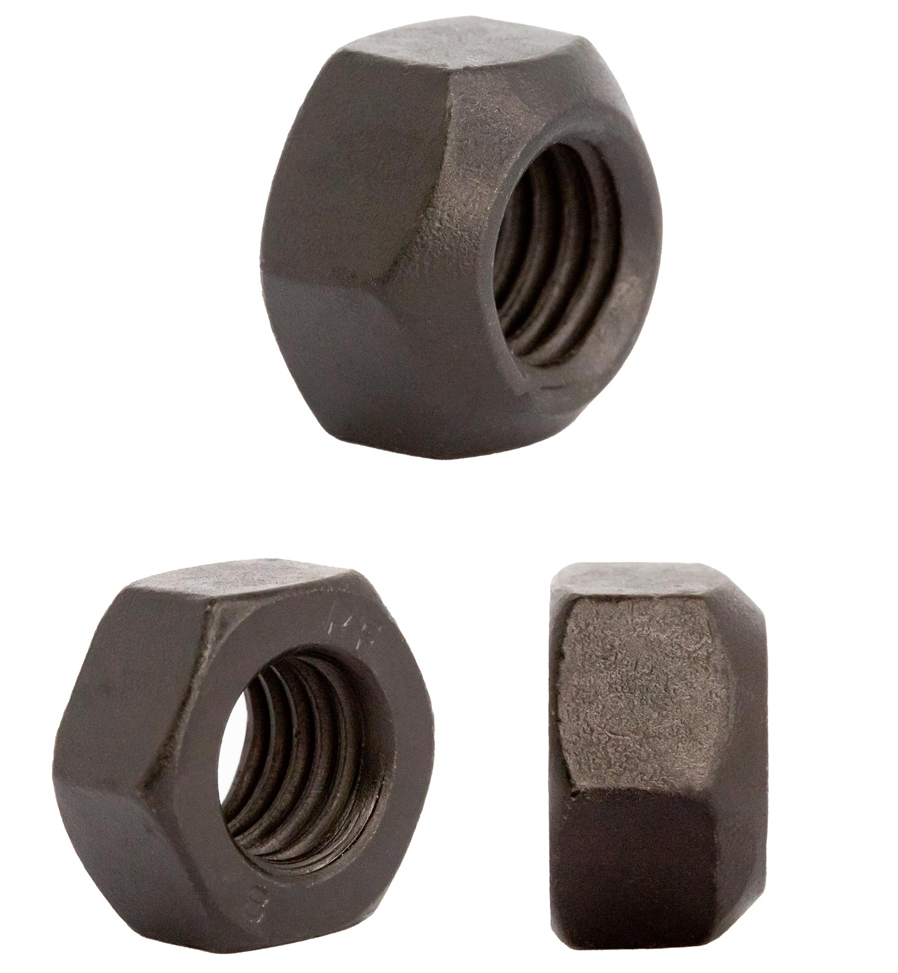 M12 (12mm) Prevailing Torque Type Hexagon Nuts Black Zinc Flake DIN 980V (Pack of 20) N06A