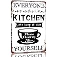 Everyone Has To Use This Kitchen Lets Keep It Nice Metal Sign Vintage Kitchen Tin Sign Clean Up After Yourself Wall Decor For Kitchen Restaurant 8x12 Inch