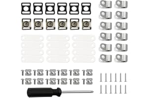 73pcs Helmet Repair Kit, Sports Helmets Buckle Football Hockey Helmet Hardware Kit Including Stainless Steel R Shape Football