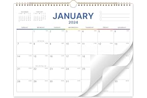 URNEEDS 2024 Wall Calendar - 12 Monthly Calendar 2024 from January 2024 - December 2024, 14.75" x 11.5", 2024 Calendar Perfect for School, Office & Home Planning and Organizing