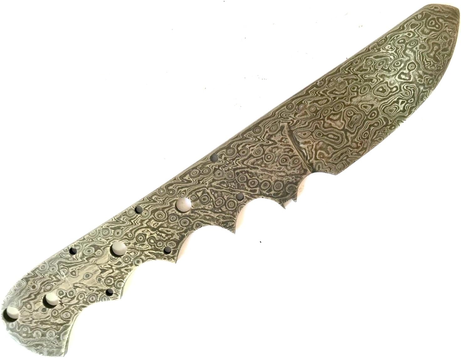 KRISHNA HANDICRAFTS Custom Made Damascus Hunting Knife Blank 1095 High Carbon Steel