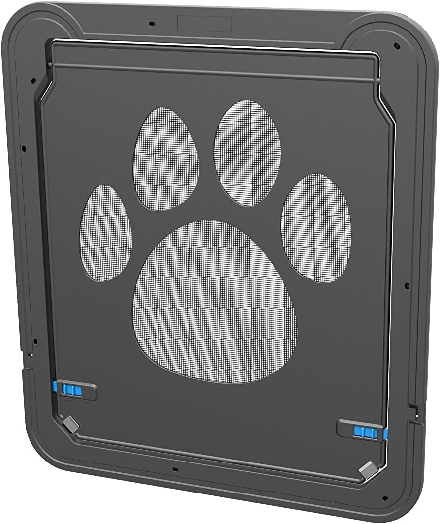 Dog Cat Doggie Door, Pet Screen Door with Automatic