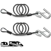 J-TECH DYNAMICS Heavy Duty Trailer Chains with Hooks 2 Pack 36 inch 5000 lbs Break Strength Safety Chains Towing Trailer for Boat and Utility Trailers