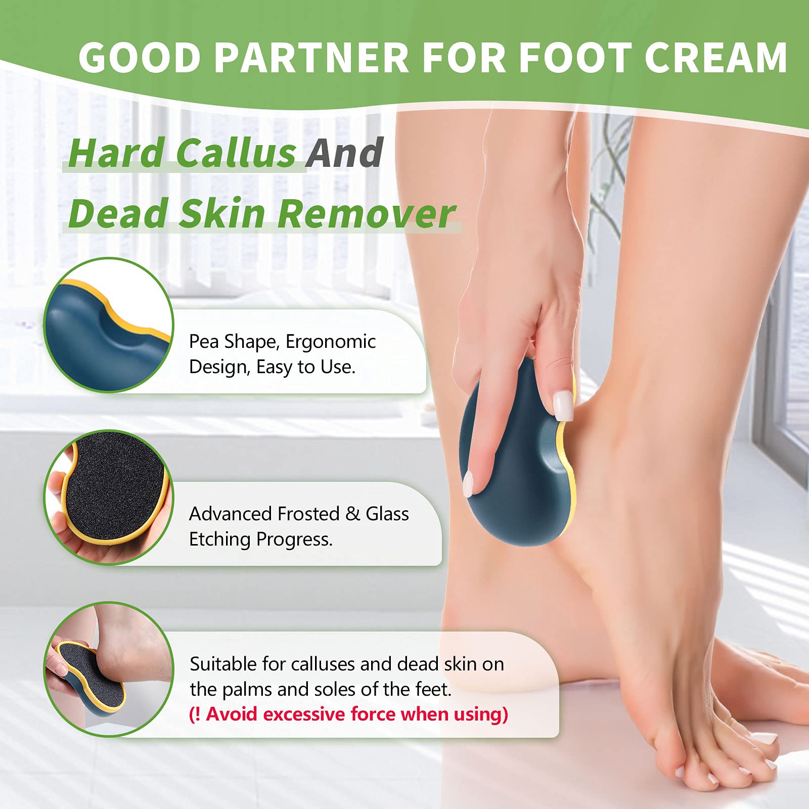 Urea Cream 42% - 2% Salicylic Acid Foot Moisturizer - Callus & Dead Skin Remover, Repairing Foot File, 3.5 oz