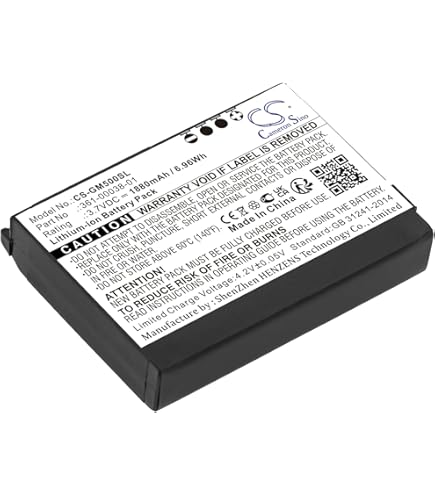 TECHTEK Batterie Compatible Garmin ZUMO 340LM 350LM 390LM - Remplace 361-00059-00 1800mAh 3.7V