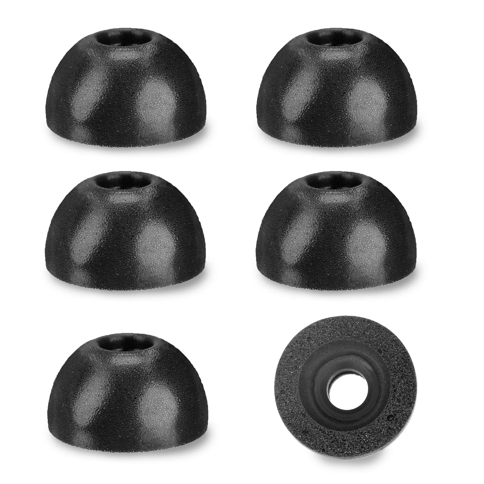 3 Pairs Black Memory Foam Ear Tips for TWS Anker Liberty 2 Pro/Air X/2/2 Pro/Air 3/Life P2/P3/A2/A1/DOT2 - S/M/L, Excellent Acoustic Seal, Anti-Leakage Replacement Earbud Tips for Anker TWS Headphones