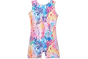 MYQFF Gymnastics Leotards for Girls Toddler Kids Dance Outfits Sparkle Tumbling Biketards Unitard Unicorn Mermaid