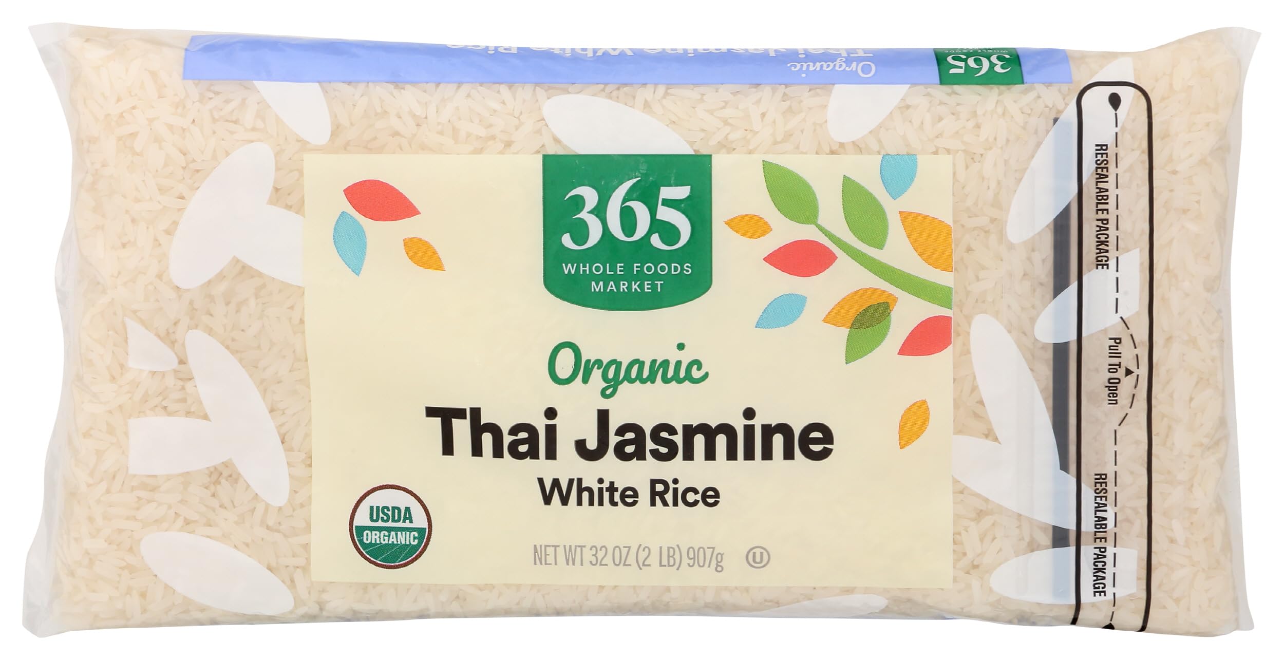 Photo 1 of 365 by Whole Foods Market, Organic Jasmine Thai White Rice, 32 Ounce ( BB Oct 1 25 ) 