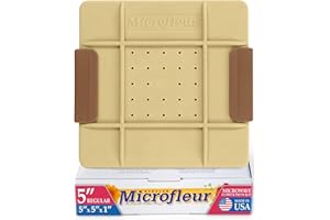 Microfleur Microwave Flower Art Press Kit for Kids and Adults - DIY with Washable Absorbent Cloth, Ideal for Plant Lovers 5" (13 cm)