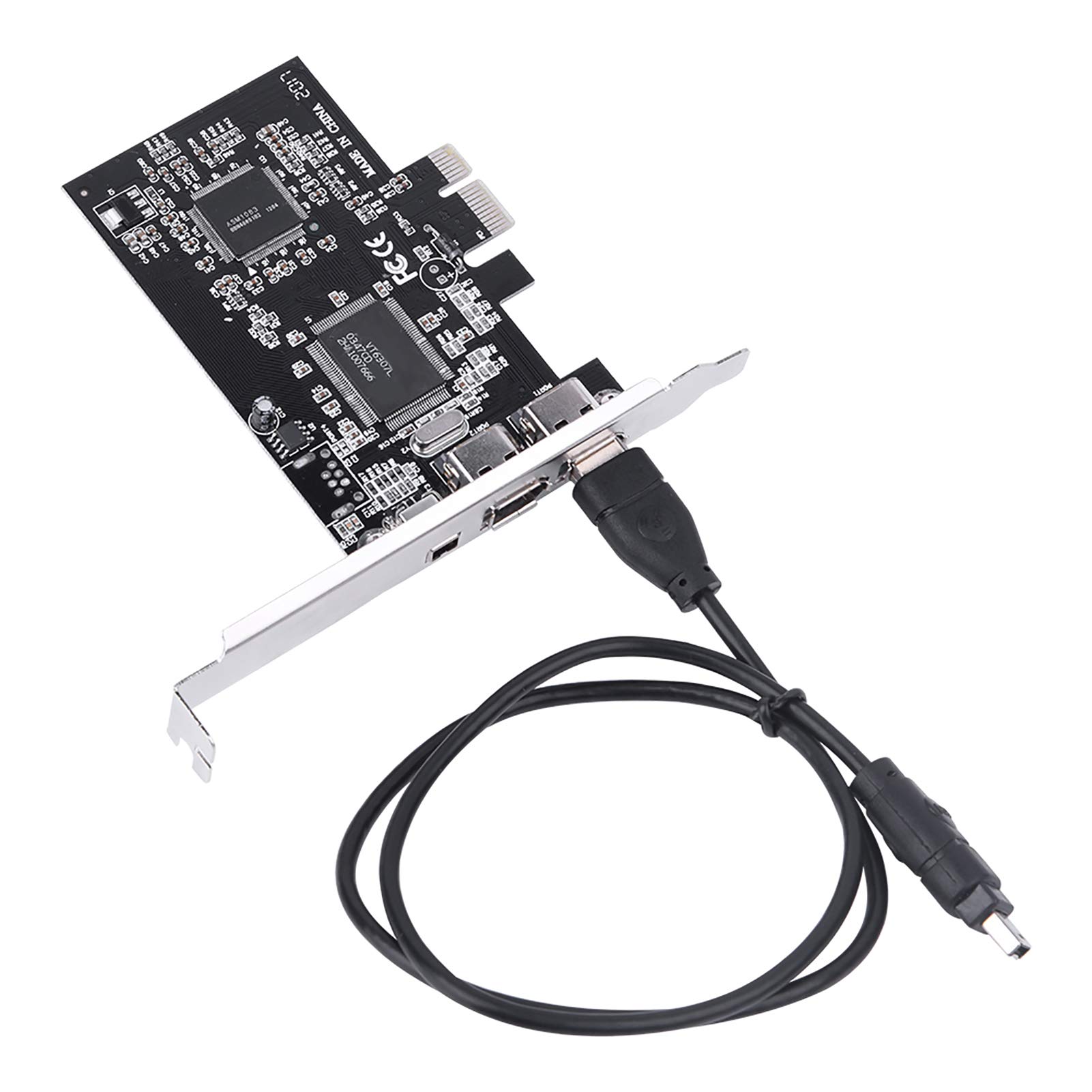 Firewire Card Internal Firewire Port Cards Firewire Adapters Internal Firewire Port Cards,PCI-E PCI Express FireWire 1394a IEEE 1394 Controller Card with Firewire Cable Controller Card Pcie Control
