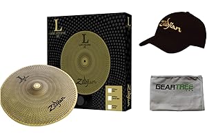 Zildjian L80 Low Volume 10 Inch Splash Cymbal with Baseball Cap and Polish Cloth