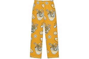 Krafig Pajama Pants Long Pj Pants Soft Elastic Waist Pajama Bottoms Lounge Pants
