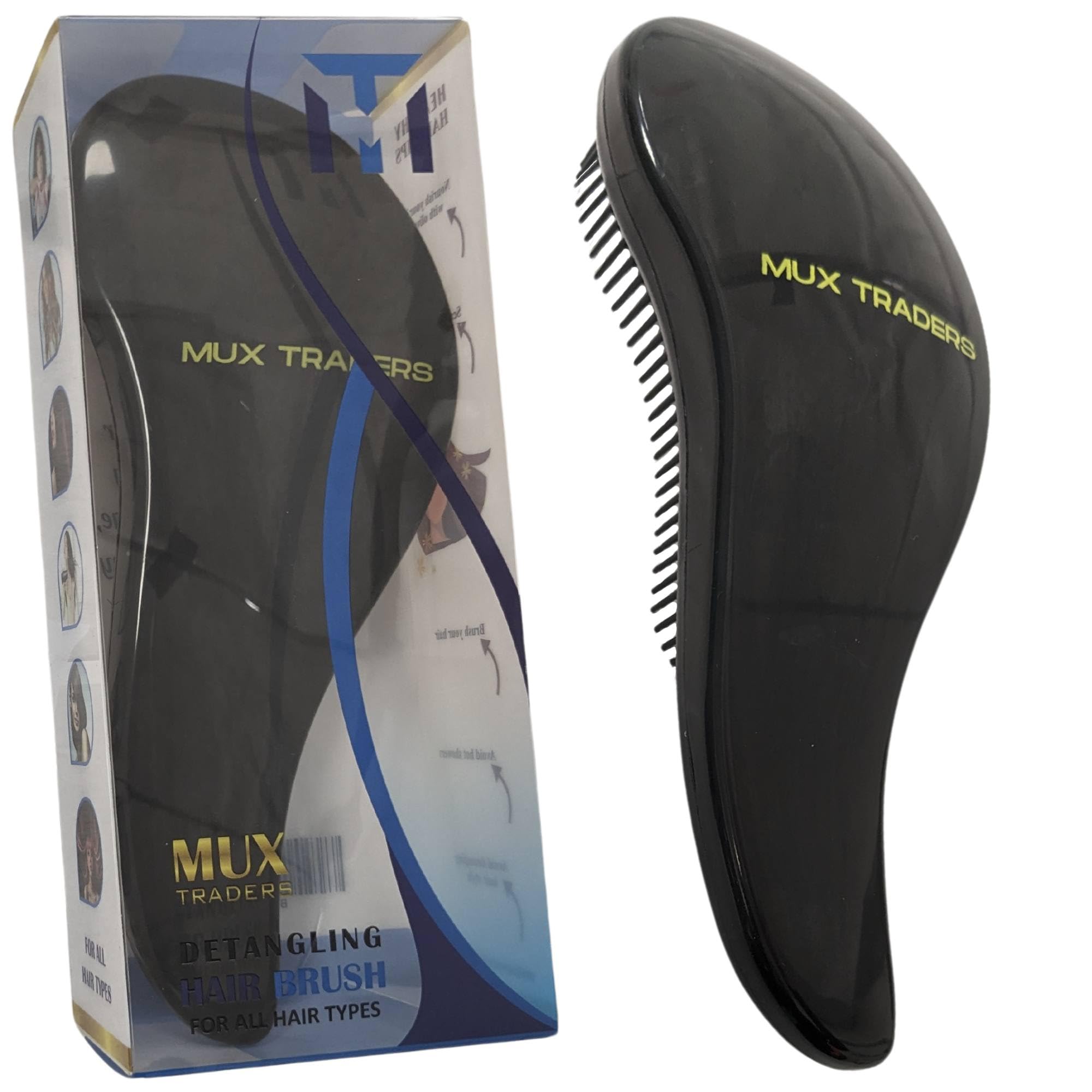 Detangle Hair Brush Women & Men - Tangle Teaser Comb for Girls, Boys, Kids & Toddlers - Wet & Curly Hair Brush