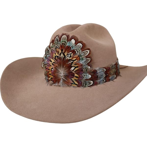 Stellar Feather Hat Band - Adjustable Cowboy Hat Band for  display picture 3